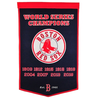 Boston Red Sox 2018 World Series Champions 24'' x 38'' Dynasty Banner - Navy