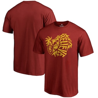 Real Salt Lake Fanatics Branded Hometown Collection Believe T-Shirt - Cardinal