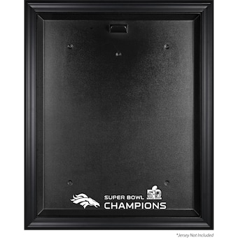 Denver Broncos Fanatics Authentic Black Framed Jersey Super Bowl 50 Champions Logo Display Case