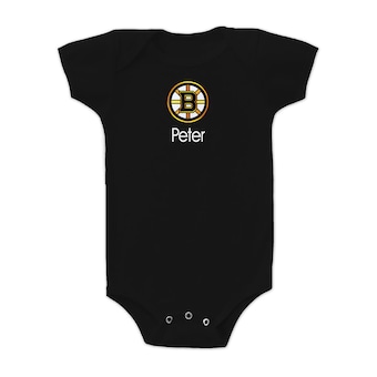 Boston Bruins Infant Personalized Bodysuit - Black