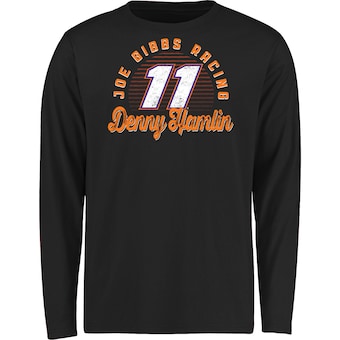 Denny Hamlin Youth Race Day Long Sleeve T-Shirt - Black