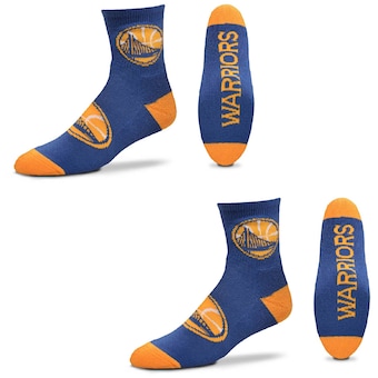 Golden State Warriors For Bare Feet Quarter-Length Socks Two-Pack Set