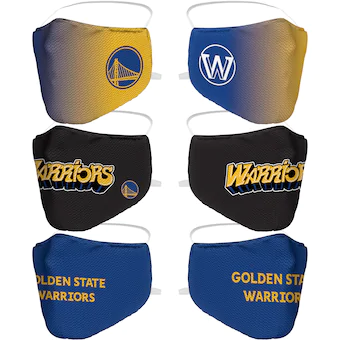 Golden State Warriors Fanatics Branded Adult Team Logo Face Covering 3-Pack