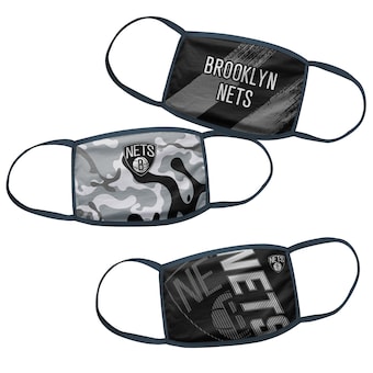 Brooklyn Nets Youth Face Covering 3-Pack
