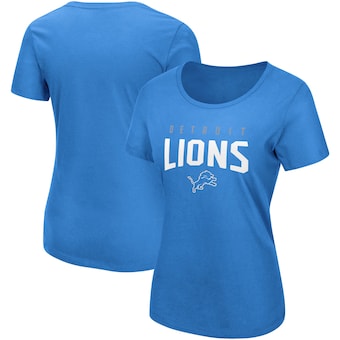 Detroit Lions NFL Pro Line by Fanatics Branded Women's Engage Arch T-Shirt - Blue