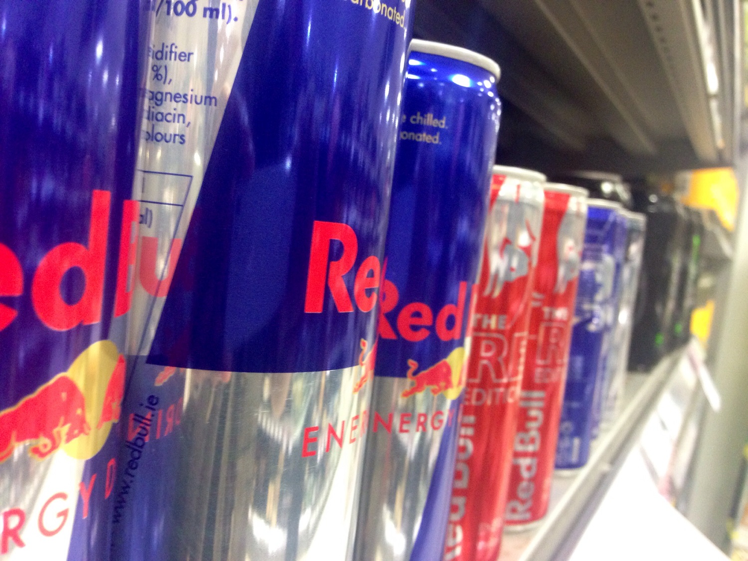 cans of red bull