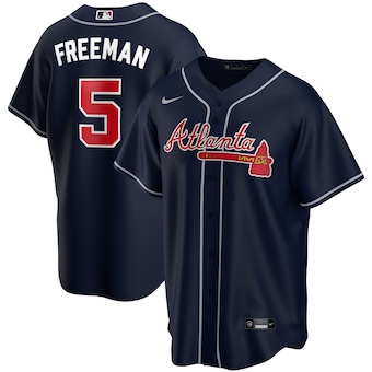 Freddie Freeman Atlanta Braves Nike Alternate Replica Player Name Jersey - Navy