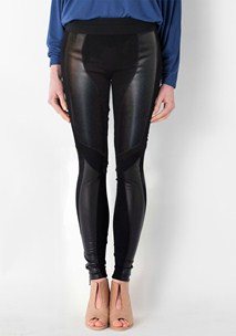 buy the latest Delphic Leather Panel Ponte Pant online