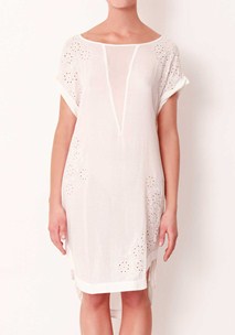 buy the latest Kasbah Plunging V Embroidered Viscose Silk Trim Dress online