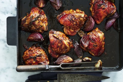 Sugar can help chicken become brown and caramelised.