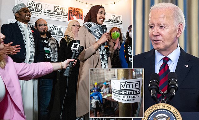 One in FIVE vote 'uncommitted' against Biden in the Minnesota Democratic primary: 2024