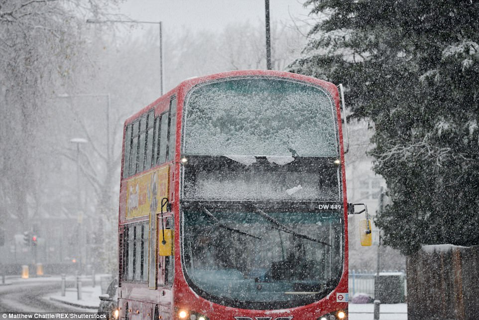 Highways England advised road users across London, the Midlands and northern England to check the forecast and routes before heading out