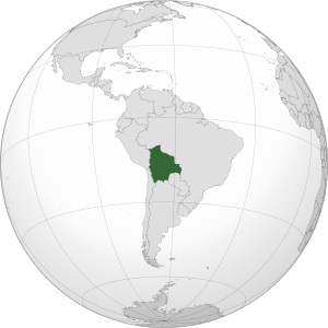 Боливия на карте мира