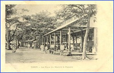 A very early postcard from Tahiti.