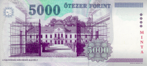 5000 Forint / hátoldal
