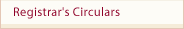 Registrar's Circulars