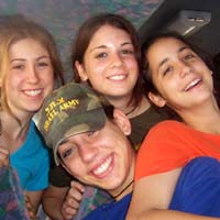 Teens on Bus in Israel