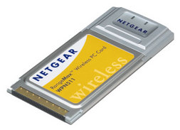 Wireless client card for portable computer