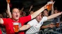 England fans cheer in London