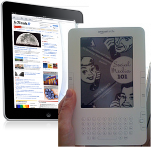 Kindle de Amazon et iPad de Apple