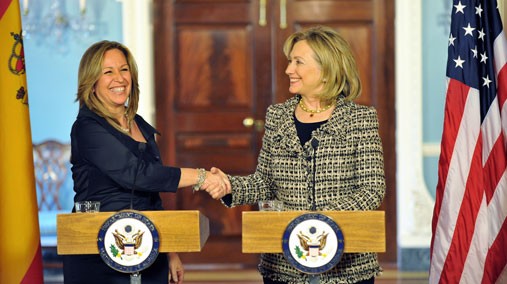 Secretary Clinton, Spanish Foreign Minister Jimenez deliver remarks, DC, Jan 2011.[State Dept.]