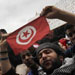 Demonstrators shout slogans against President Zine El Abidine Ben Ali in Tunis, 14 Jan 2011