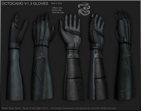 Скин на Sleeves(Руки) -MGS 4 Octocamo arms