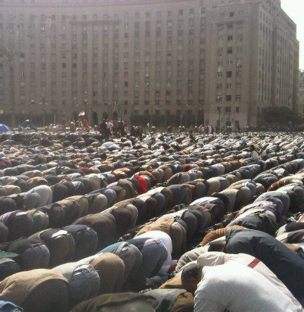 Friday prayers at Cairo's Tahrir Square
