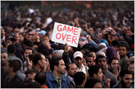 Cairo?s Protest Signs Address a Despot, and the World