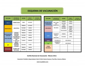 Esquema Nacional de Vacunación 2011