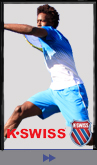 Check out the new Line of K-Swiss men's tennis clothing worn by Monfils, Fish, Querrey, and the Bryan Brothers.