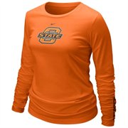 Nike Oklahoma State Cowboys Ladies Orange Classic Logo Long Sleeve T-shirt