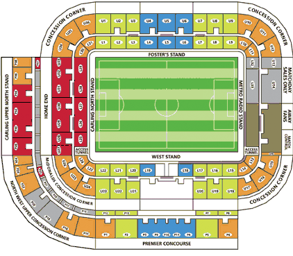 Sunderland Football Club Seating Plan