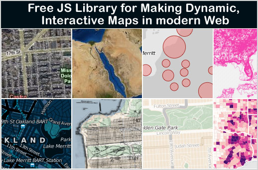free JavaScript library for making dynamic, interactive maps