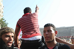			Sarah Carr posted a photo:	Protest for Mostafa Ahmed and the other martyrs.