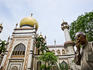 Sultan Mosque on Friday for prayers, Bugis.