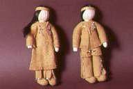 Apache corn husk dolls