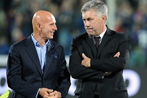 Arrigo Sacchi y Carlo Ancelotti