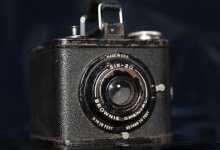 An Eastman Kodak Brownie Special Six-20 camera, circa 1938-1942, is shown January 12, 2012 in this studio illustration in Washington. The camera originally sold for $4. Eastman Kodak Co, which invented the hand-held camera and helped bring the world the first pictures from the moon, has filed for bankruptcy protection, capping a prolonged plunge for one of America's best-known companies. REUTERS/Gary Cameron