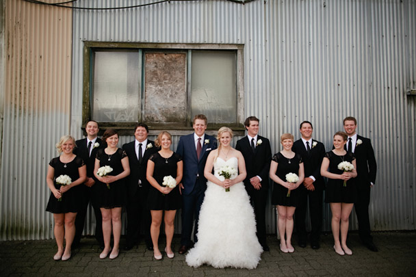black dresses bridesmaids groomsmen vancouver