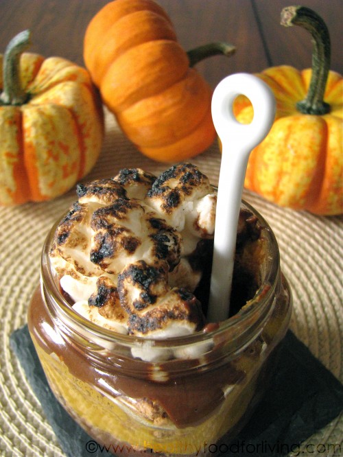 Pumpkin S’mores Pudding in a Jar

