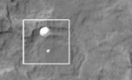 The High Resolution Imaging Science Experiment (HiRISE) camera aboard NASA's Mars Reconnaissance orbiter, captures the Curiosity rover still connected to its 51-foot-wide (almost 16 meter) parachute as it descends towards its landing site at Gale Crater on August 5, 2012, in this handout image courtesy of NASA. REUTERS/NASA/Mars Science Laboratory/Handout