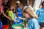 Martha Payne at the Lirangwi school in Malawi where she helped make porridge.