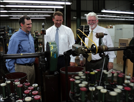 Rep. Shuler tours Mills Manufacturing in Weaverville, NC