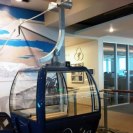 Photo: An actual ski gondola used in the break room for Davita Healthcare, whose communication director told FPC journalists that Denver offered a central location and low cost of living for the company's new corporate headquarters.
