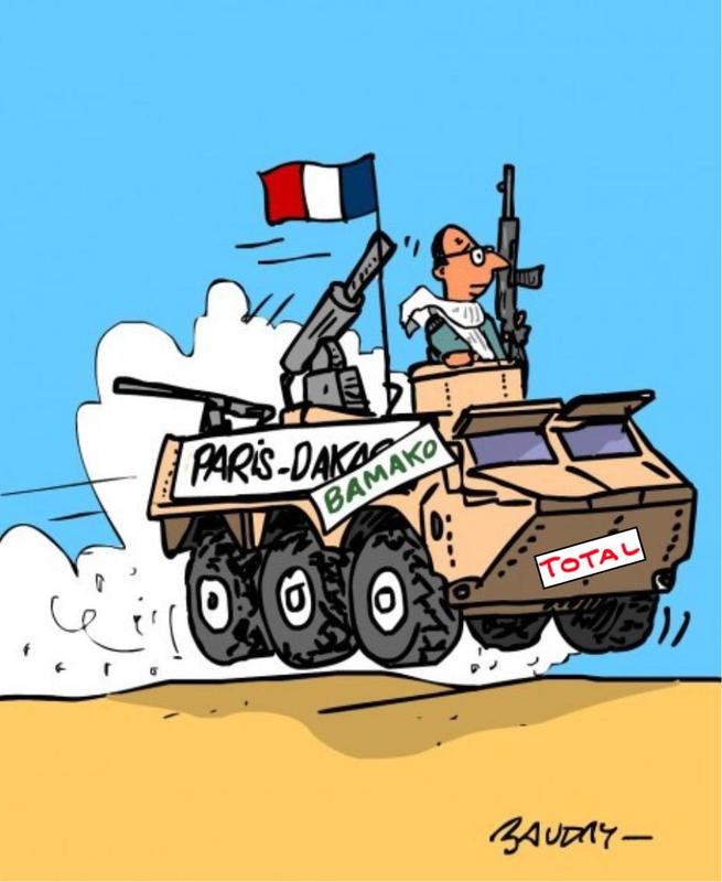 parisbamako Mali : l’armée française pour repousser les groupes islamistes … et défendre les intérêts de Total ?