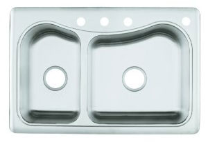 Kohler K-3361-4-NA Stainless Steel Kitchen Sink