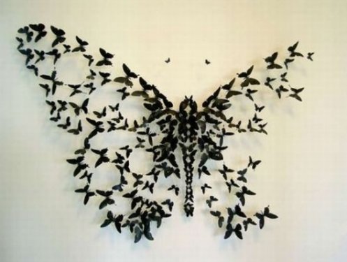 mariposas en la pared, paredes decoradas, pinturas diseños paredes, mariposa pintada