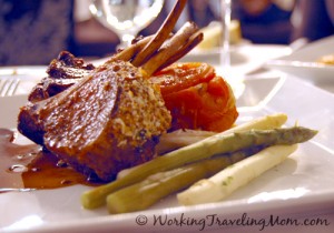 Lamb chop at Aerie Restaurant and Lounge