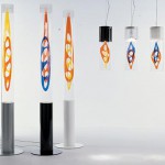 colorful futuristic lamp for furniture selection